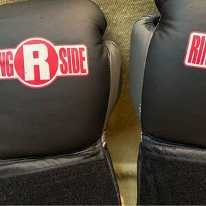 Ringside Black and Gray Boxing Gloves